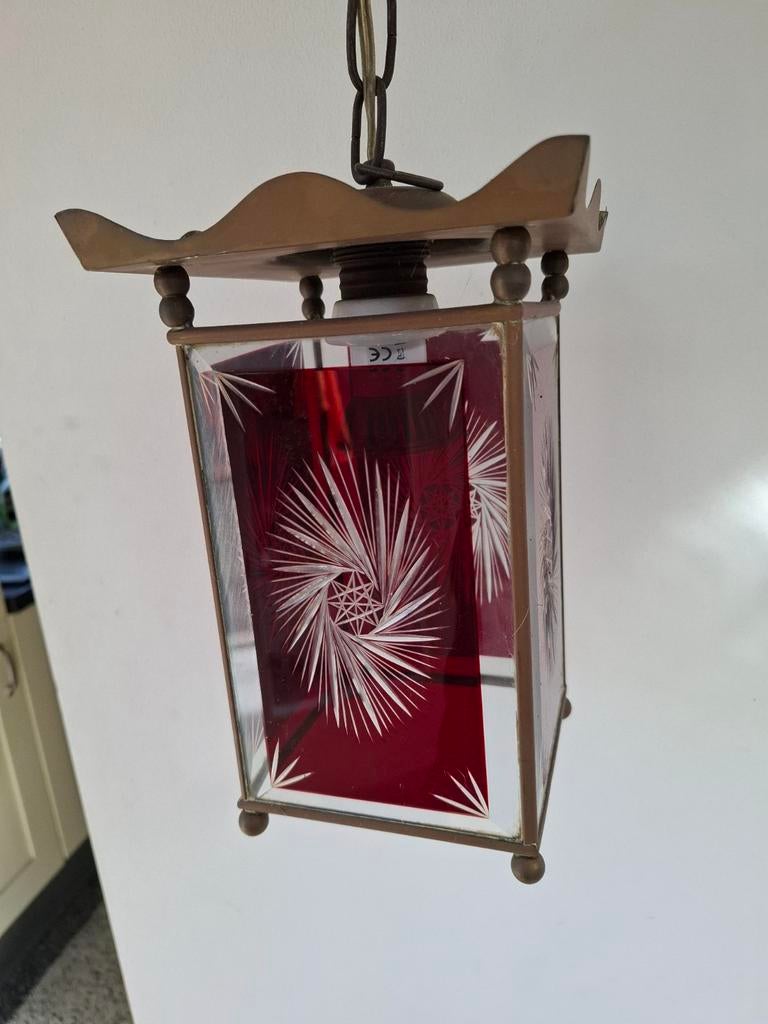 Vintage jaren '60 hanglamp 'flower pagode lamp', Ophalen