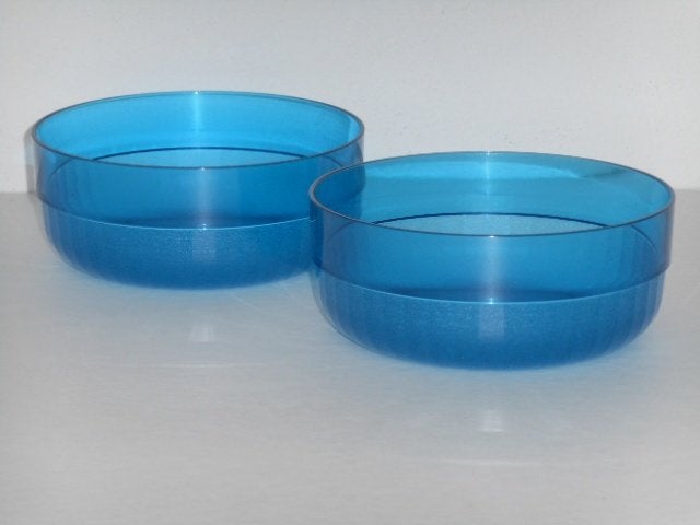 Tupperware Crystal Blue Kommen (2), Ophalen of Verzenden, Nieuw, Bak of Kom, Vaatwasserbestendig
