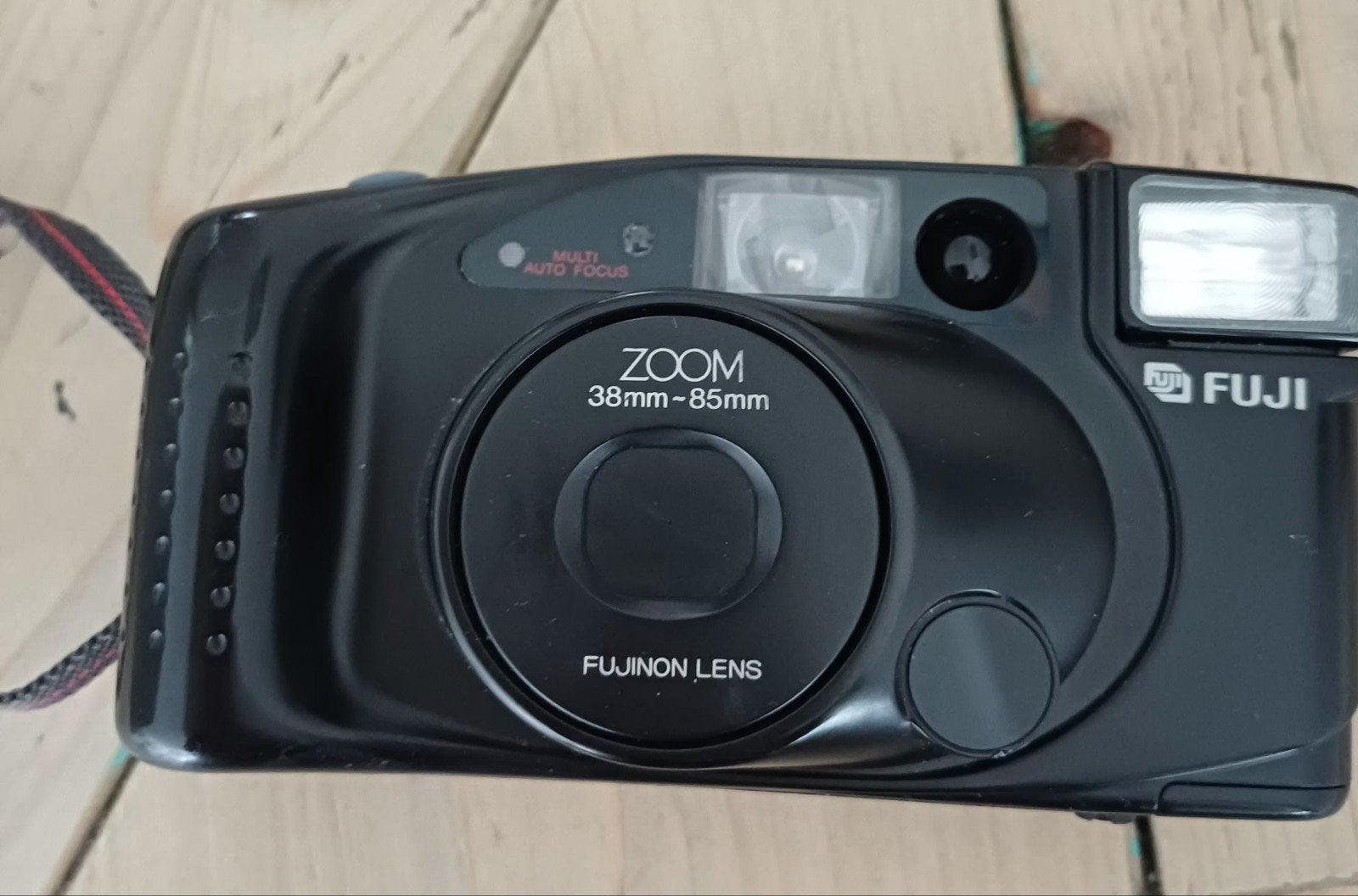 Fuji DL-900 Zoom analoge camera met tasje, Ophalen of Verzenden