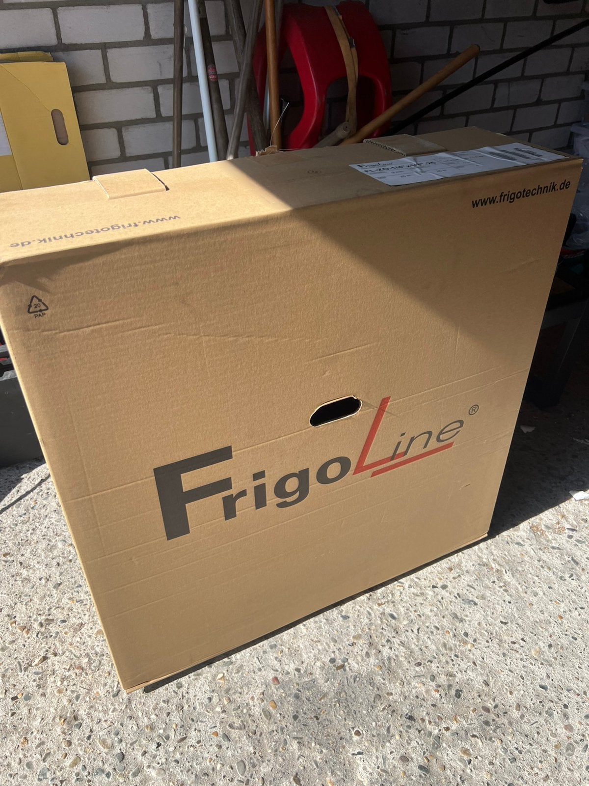 Voorgeïsoleerde airco leiding +- 18 meter op rol, Ophalen, Doos, Minder dan 35 cm, Zo goed als nieuw