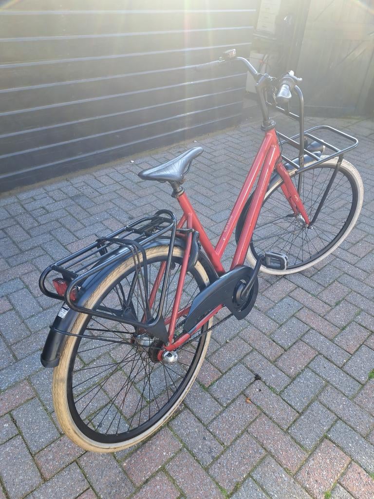 Cortina meisjesfiets 28inch framemaat 56 cm versnellingen, Ophalen, Gebruikt, 26 inch of meer, Versnellingen