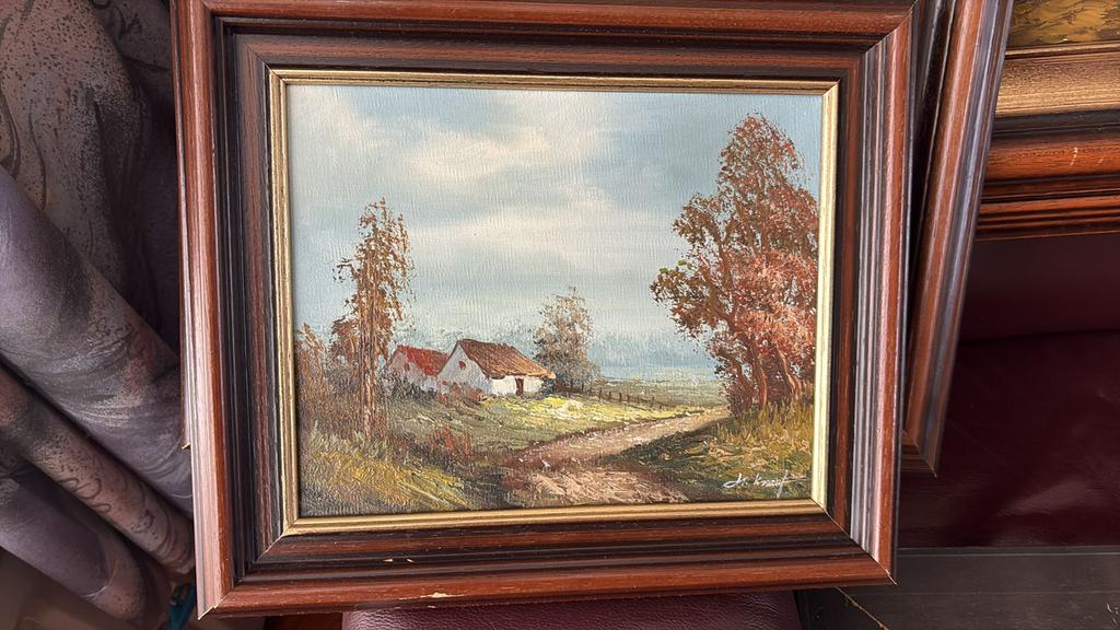 Schilderij H knauf, Ophalen