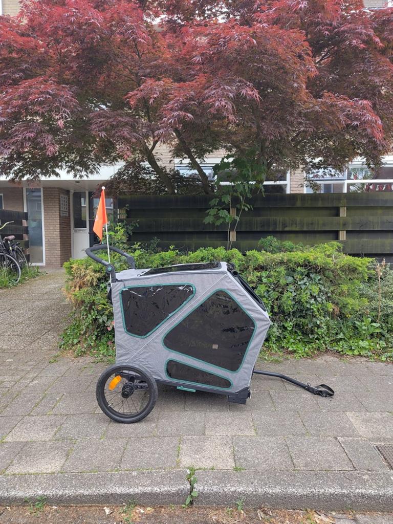 Grote honden fietskar Trixie, Fietsen en Brommers, Fietsaccessoires | Aanhangers en Karren, Ophalen, Trixie, Opvouwbaar, Zo goed als nieuw