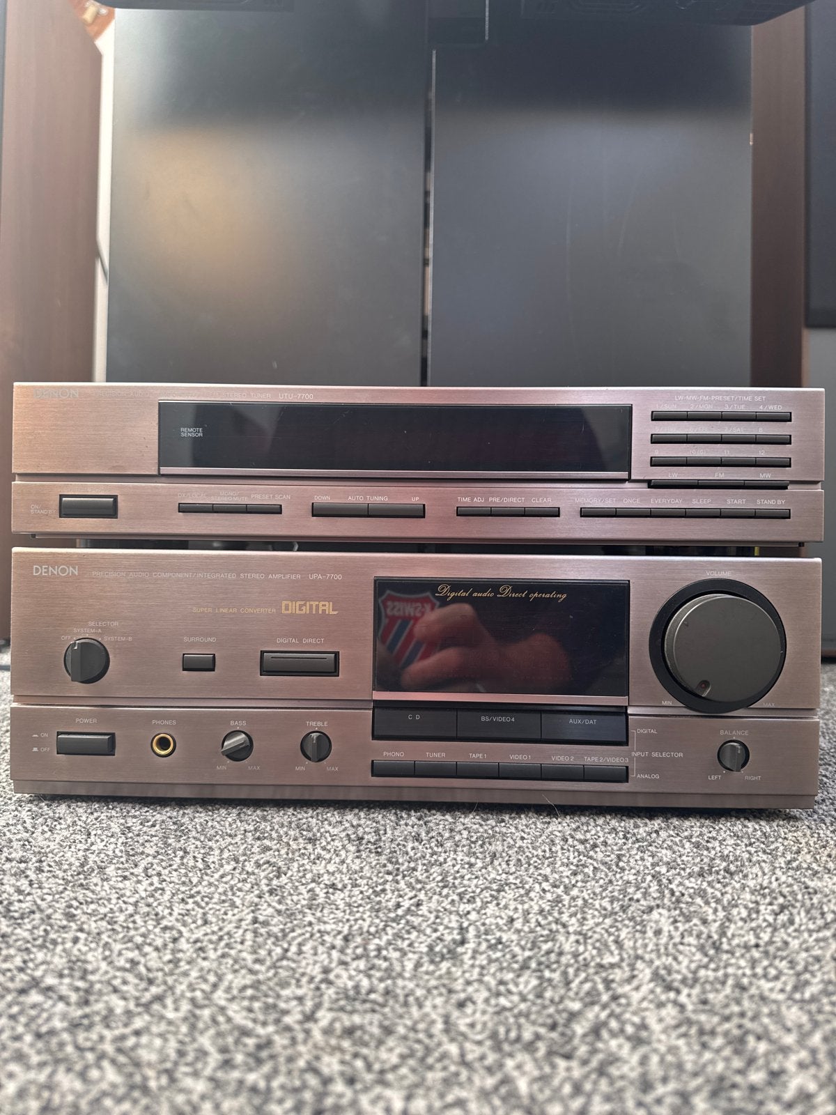 Denon UPA-7700 Versterker en UTU-7700 Tuner Set, Ophalen, Gebruikt, Losse componenten, Denon