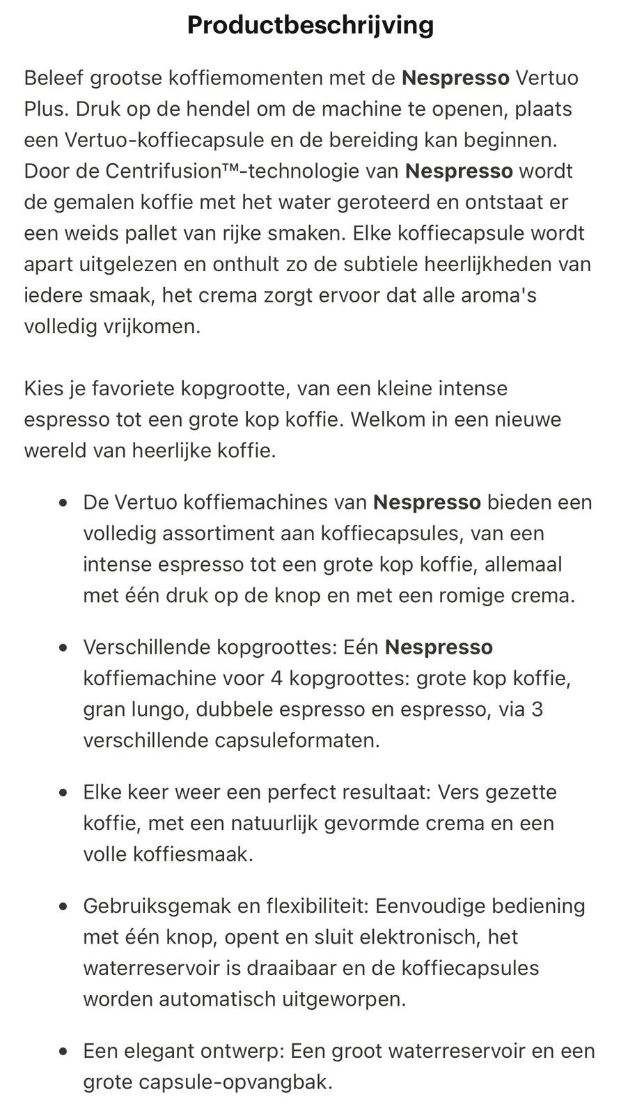 Foto 7 van Vrijwel nieuw Nespresso Vertuo Plus Deluxe mat zwart machine