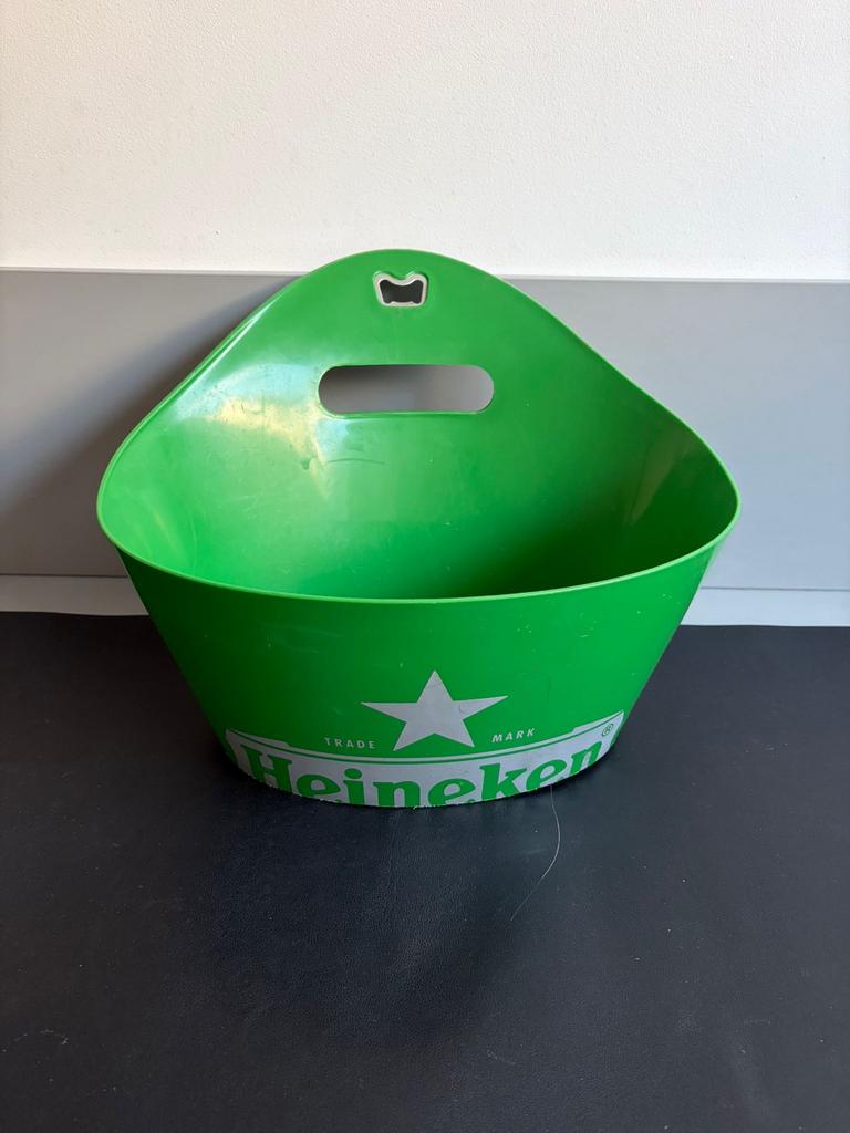 Heineken Bierkoeler/IJsemmer - Groen Plastic, Ophalen of Verzenden, Zo goed als nieuw