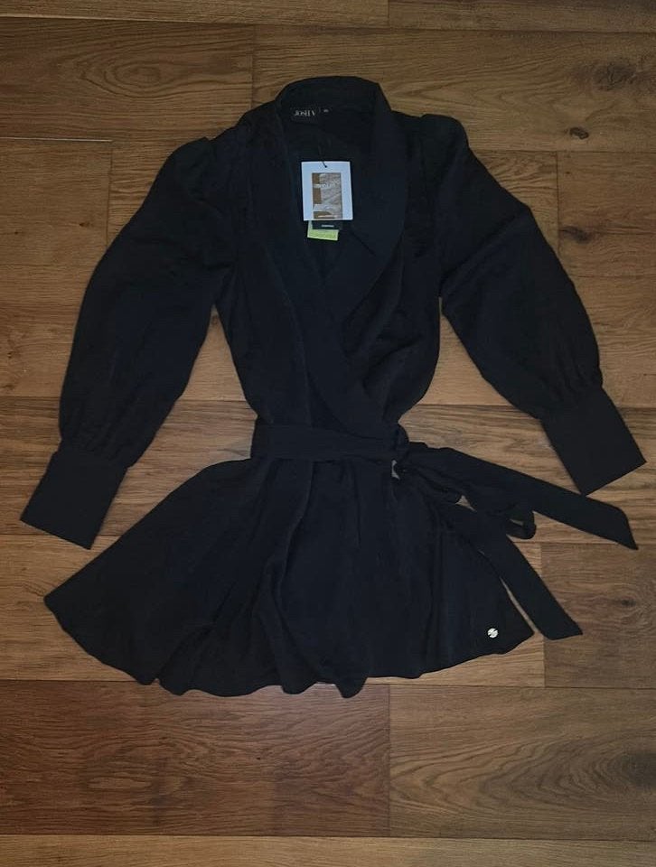 Josh v tamaya zwart kort overslag jurkje xs nieuw, Kleding | Dames, Zwart, Nieuw, Ophalen of Verzenden, Maat 34 (XS) of kleiner