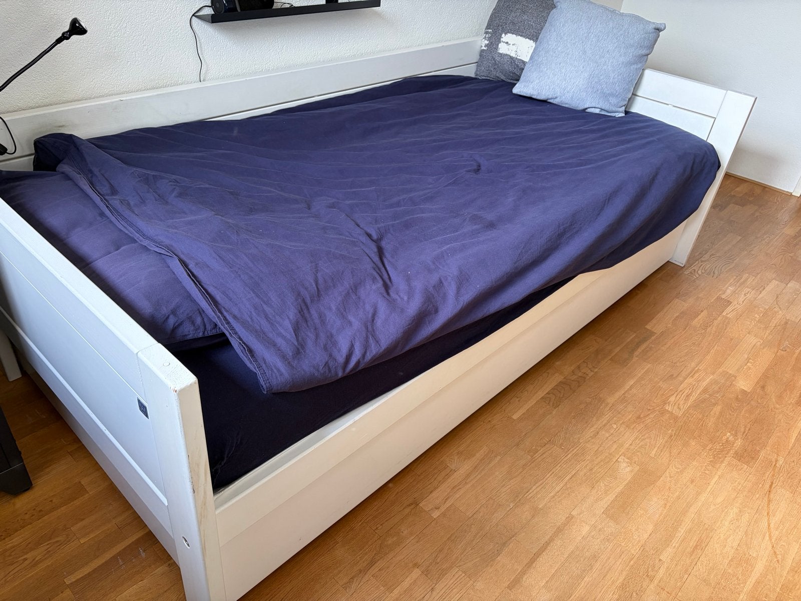 Lifetime bed met uitschuifbaar logeerbed en opberglade, Huis en Inrichting, Ophalen, Gebruikt, 90 cm, Eenpersoons