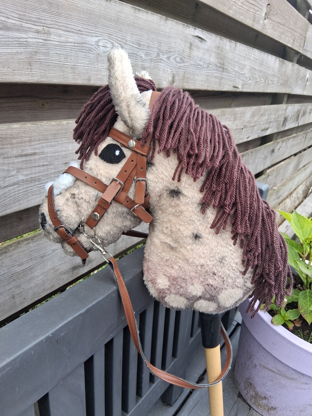 Hobbyhorse van N.O.A. Hobbyhorses met tuig moet zsmg weg!, Ophalen of Verzenden, Zo goed als nieuw, Jongen of Meisje