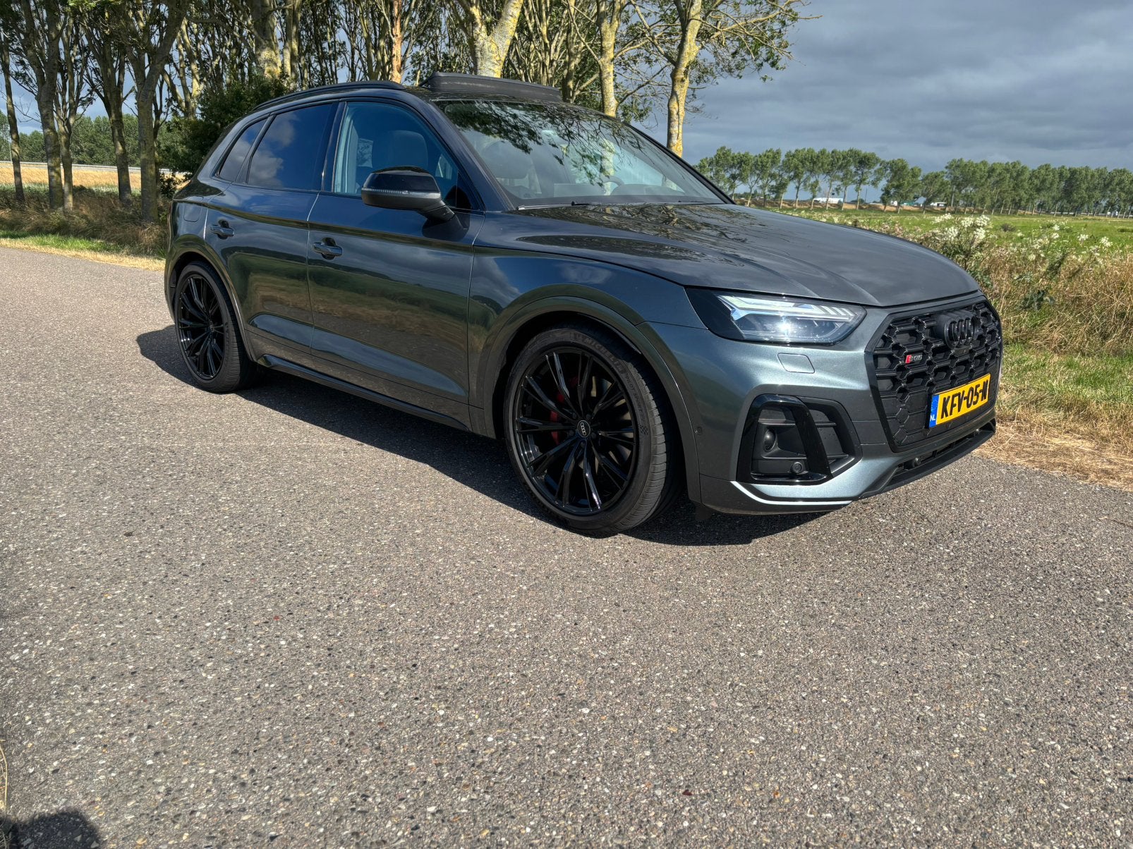 Audi sq5 3.0 TFSI quattro B&o/hud/360/pano Luchtvering, Auto's, Audi, Automaat, 2995 cc, Parkeerassistent, Vierwielaandrijving