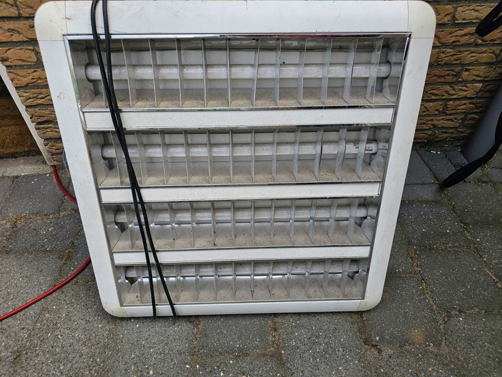 tl verlichting, Ophalen, Gebruikt, Lamp met armatuur