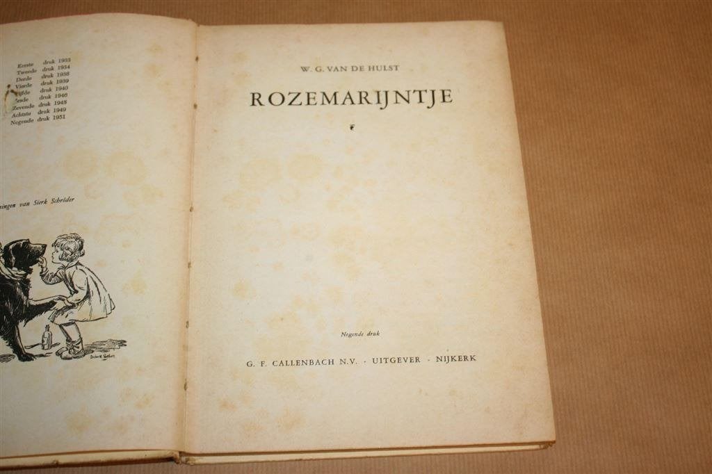 Rozemarijntje - W.G. v.d. Hulst - 1951, Ophalen of Verzenden, Gelezen