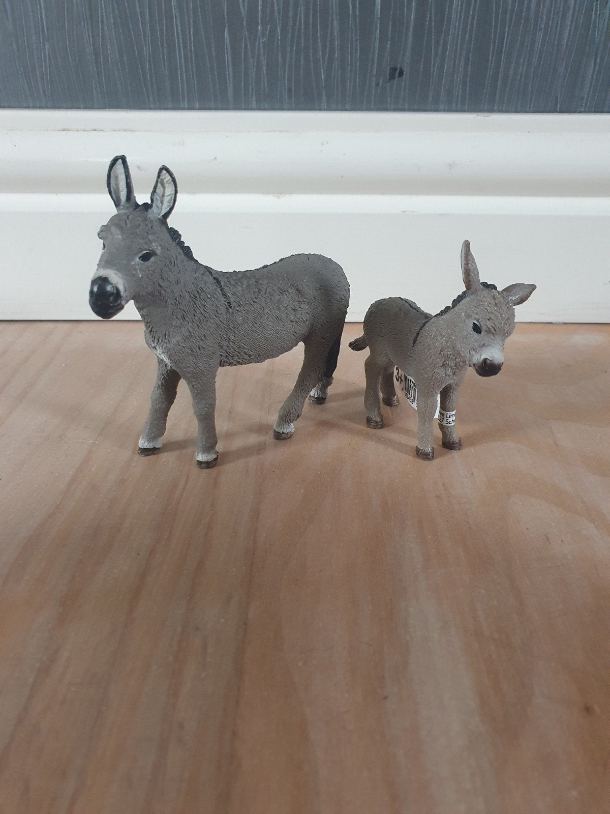 Schleich ezelfamilie, Verzamelen, Ophalen of Verzenden, Zo goed als nieuw, Paard, Beeldje of Figuurtje