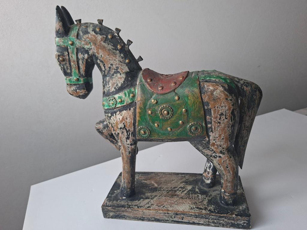 Houten paard antiek., Verzamelen, Beelden en Beeldjes, Ophalen of Verzenden, Dier