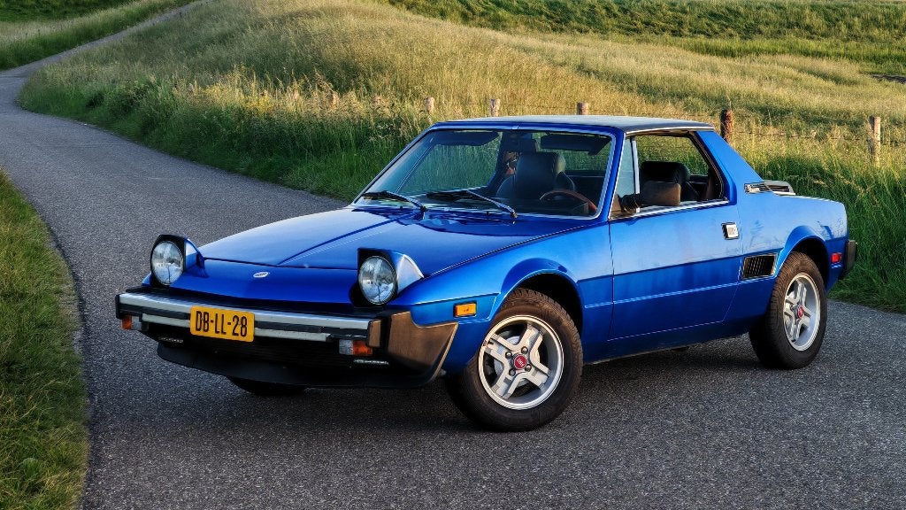 Fiat X1/9 Bertone 1982, 4 cilinders, Cabriolet, Blauw, Leder