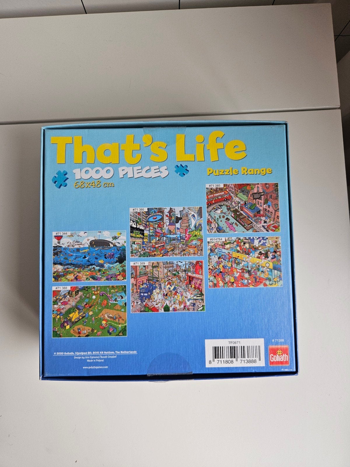 Goliath That's Life 1000 stukjes puzzel, Ophalen of Verzenden, 500 t/m 1500 stukjes, Zo goed als nieuw, Legpuzzel