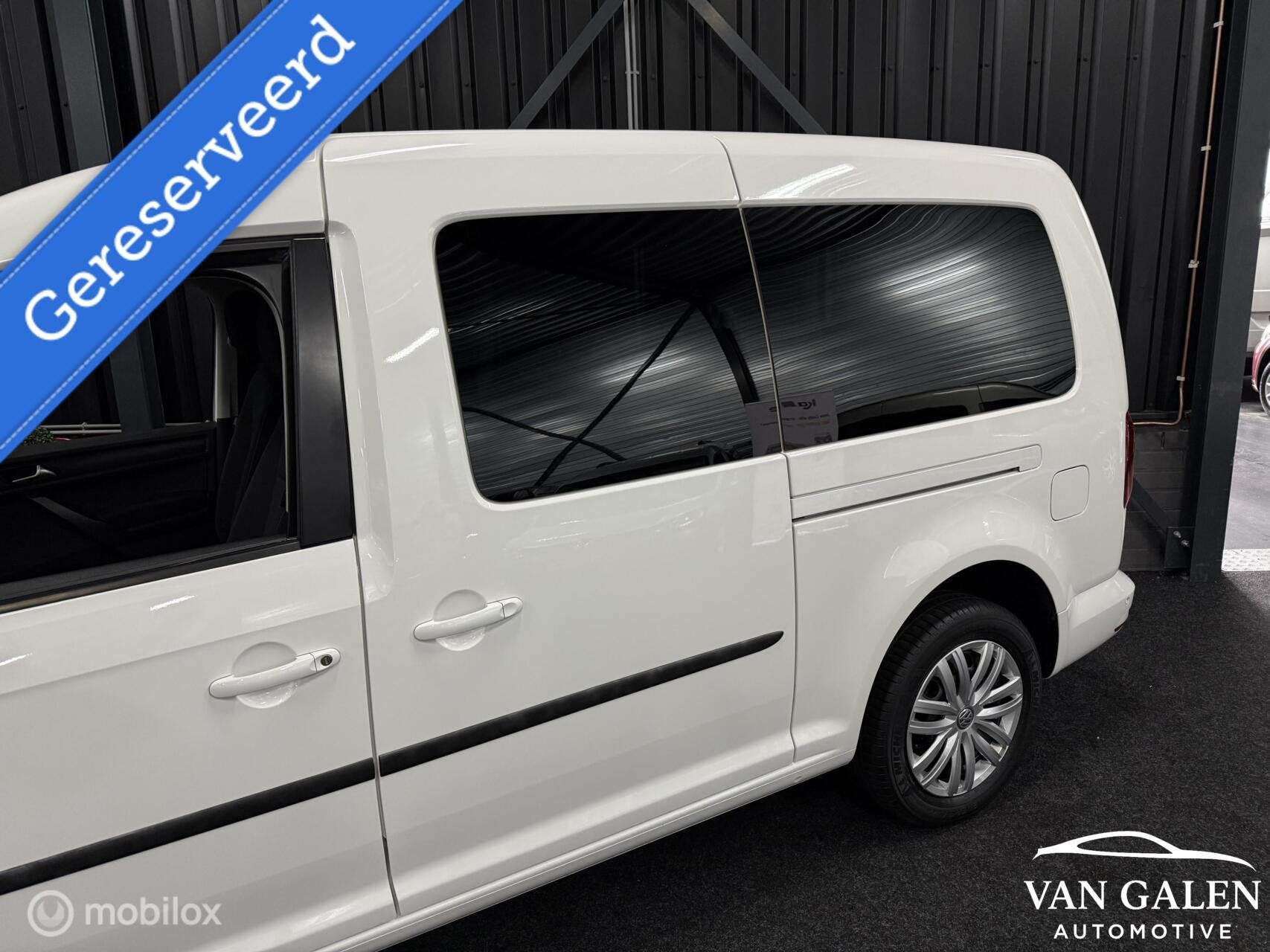 Volkswagen Caddy Maxi 1.4 TSI Highline Airco|Cruise|MF-Stuur, Gebruikt, 4 cilinders, 7 stoelen, Wit
