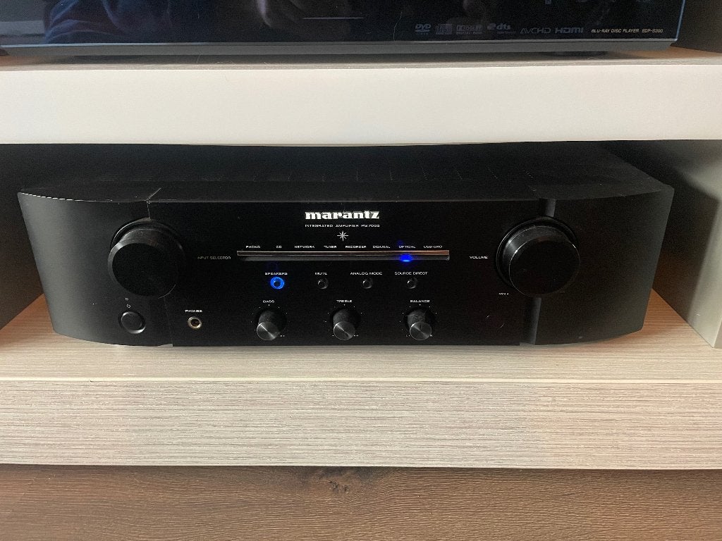Marantz PM 7005 versterker, Gebruikt, 60 tot 120 watt, Stereo, Ophalen