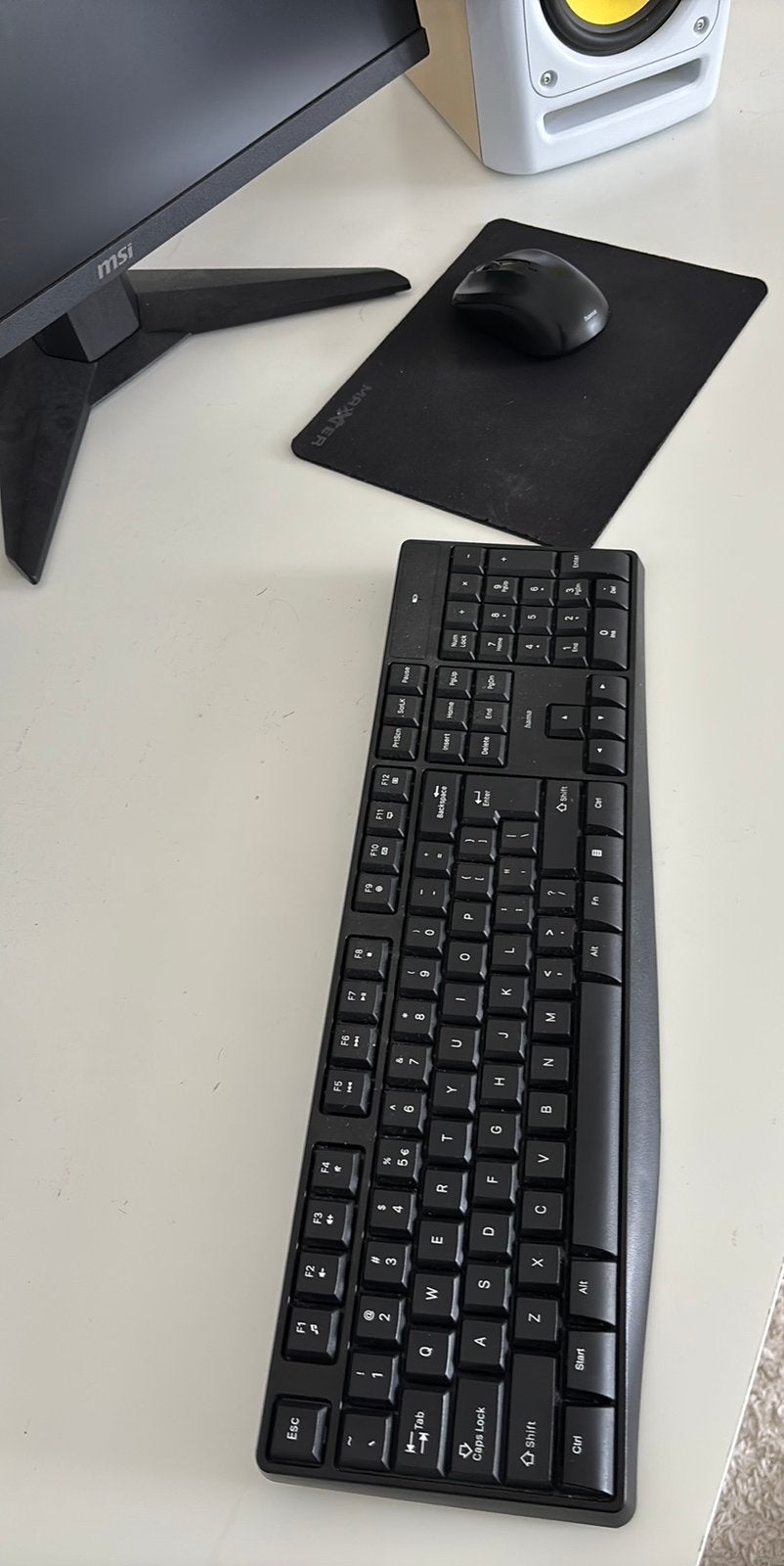 Draadloze muis en toetsenbord set, Computers en Software, Rechtshandig, Muis, Gebruikt, Toetsenbord en muis-set
