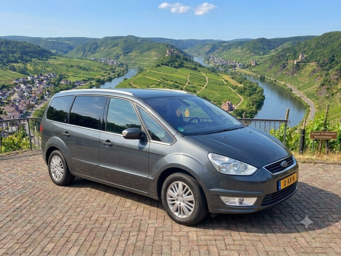 Ford Galaxy 2.0 Gia | 7-Persoons | Nieuwe APK! |, Voorwielaandrijving, Stof, Zwart, 4 cilinders