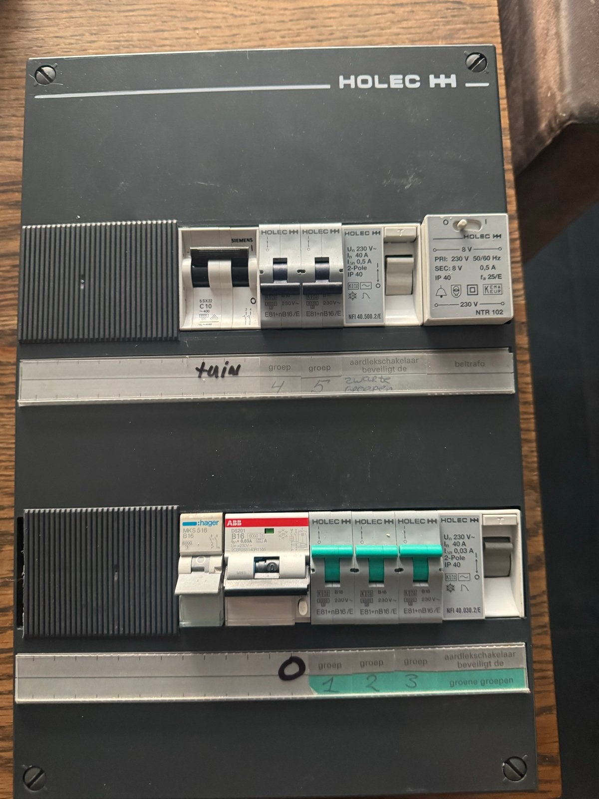Holec H+H Groepenkast met Siemens en Hager componenten, Ophalen of Verzenden, Gebruikt, Siemens, Groepenkast