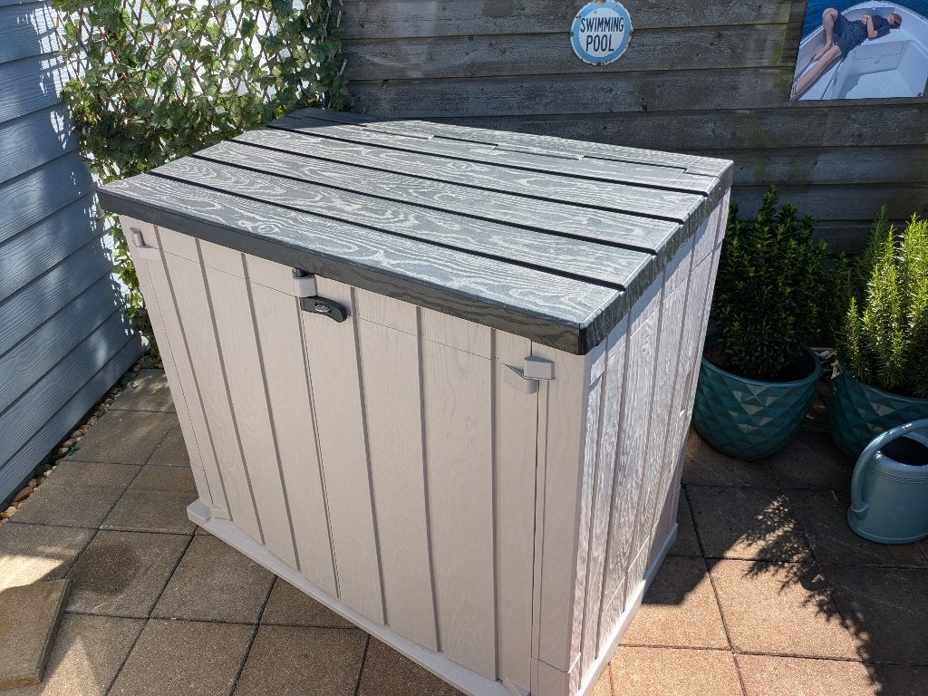 Stora way opbergbox 842 liter taupe donker grijs, Ophalen, Zo goed als nieuw, Kunststof, Overige typen