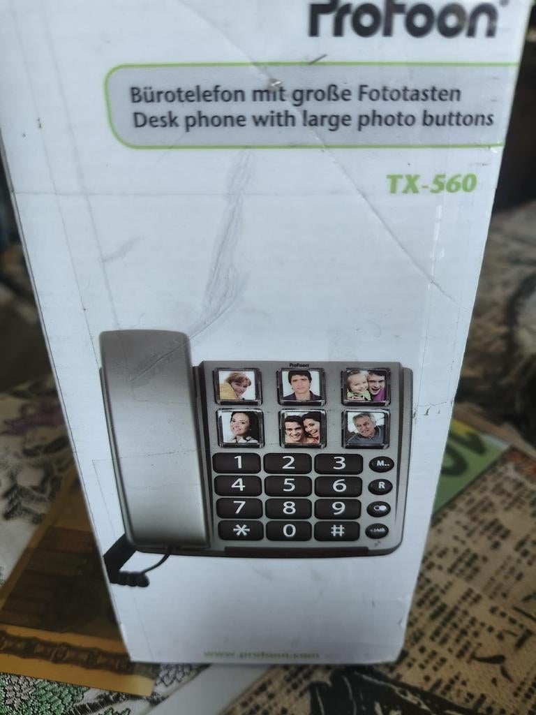 Profoon TX-560 Seniorentelefoon met Fototoetsen, Telecommunicatie, Vaste telefoons | Niet Draadloos, Ophalen of Verzenden, Nieuw