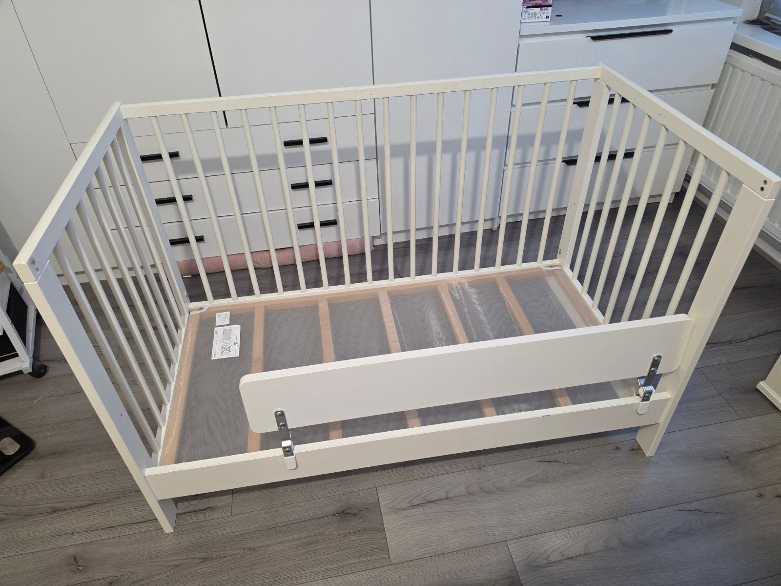 IKEA Gulliver babybedje 60x120 met matras en beddengoed, Ophalen, Gebruikt, Ledikant