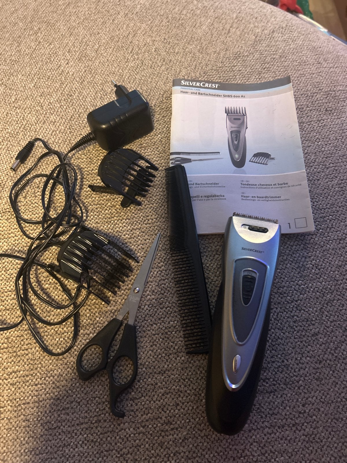 SilverCrest Haar- en Baardtrimmer SHBS 600 A1, Witgoed en Apparatuur, Ophalen of Verzenden, Zo goed als nieuw, Scheren en Epileren