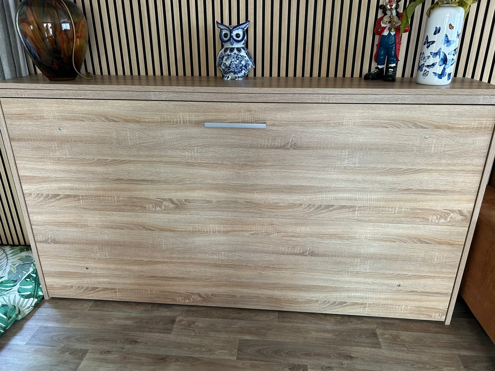 Zware bedkast met nieuw matras, Ophalen, Zo goed als nieuw, 25 tot 50 cm, 100 tot 150 cm