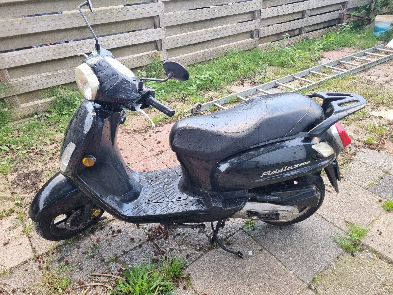 Sym Fiddle II 50S Scooter - Zwart, Gebruikt, Ophalen, Gebruikt, Maximaal 45 km/u, Sym