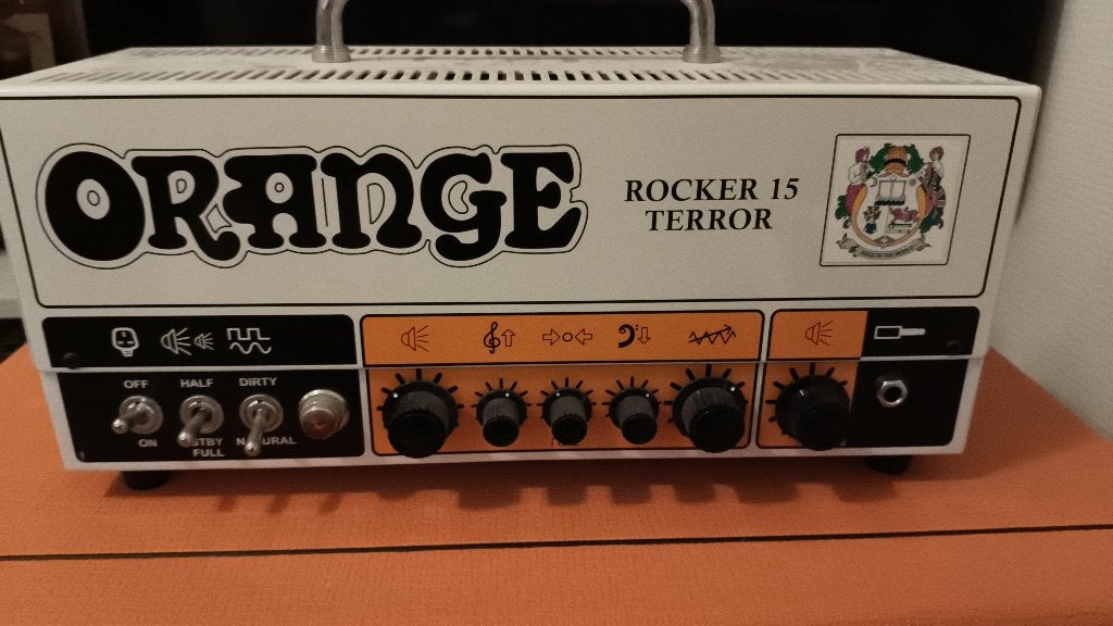 Orange Rocker 15 Terror gitaarversterker (eventueel met cab), Ophalen, Zo goed als nieuw, Gitaar, Minder dan 50 watt