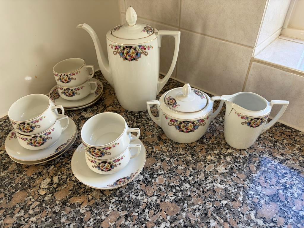 Vintage koffie/theeservies, Antiek en Kunst, Antiek | Servies compleet, Ophalen of Verzenden