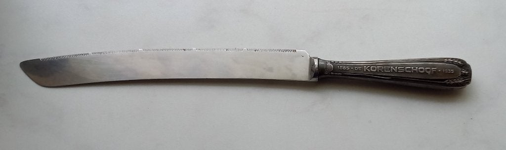 verzilverd broodmes uit 1935 / 50-jarig jubileum, Ophalen of Verzenden