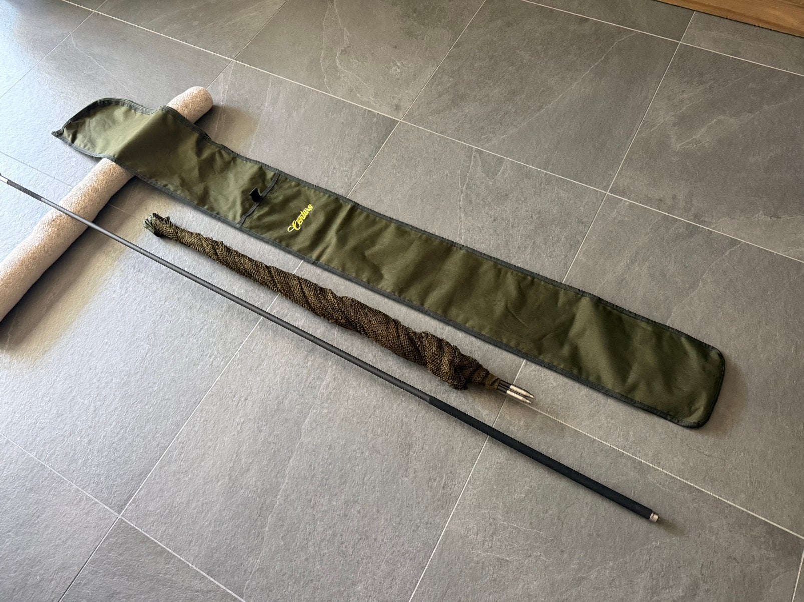 Century Carbon Stainless Landing Net 42” ZO GOED ALS NIEUW, Ophalen, Zo goed als nieuw, Net of Fuik