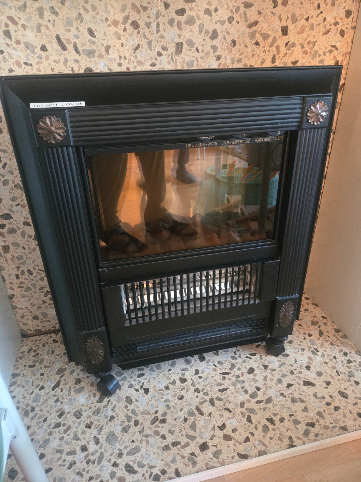 Elektrische haard met verschillende warmtestanden, Ophalen, Gebruikt, Vrijstaande haard, Elektrische haard