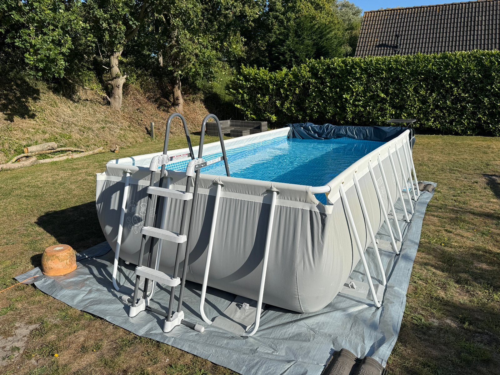Intex zwembad 488 x 288 x 107 + accessoires, Tuin en Terras, Zwembaden, Ophalen, 200 tot 300 cm, 80 tot 120 cm, Zo goed als nieuw