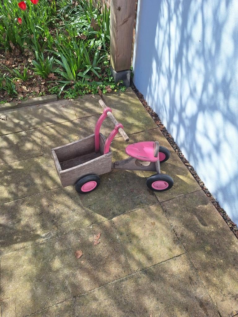 Houten bakfiets voor peuter., Ophalen, Gebruikt, Overige merken