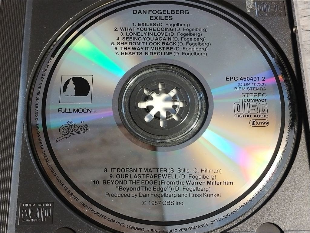 Dan Fogelberg ‎– Exiles, Ophalen of Verzenden, Zo goed als nieuw, Poprock
