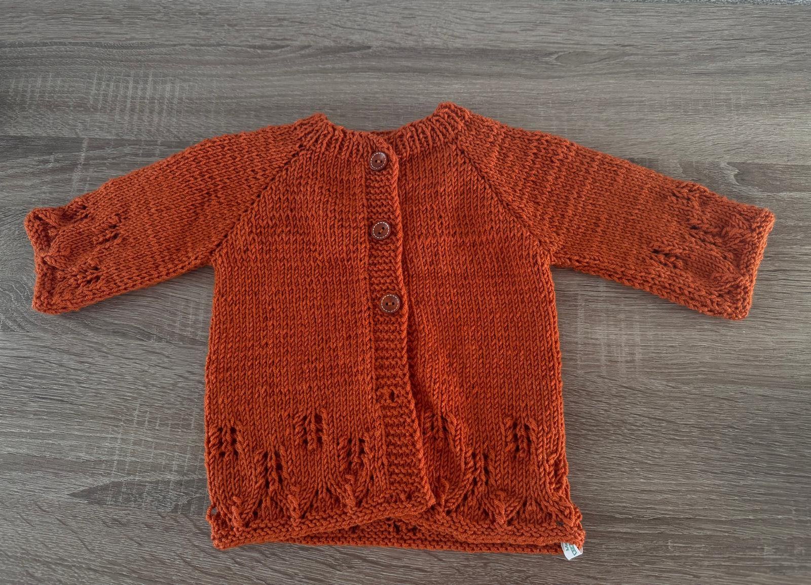 Baby vestje maat 62/68 roest kleur., Ophalen of Verzenden, Nieuw, Jongetje of Meisje, Truitje of Vestje