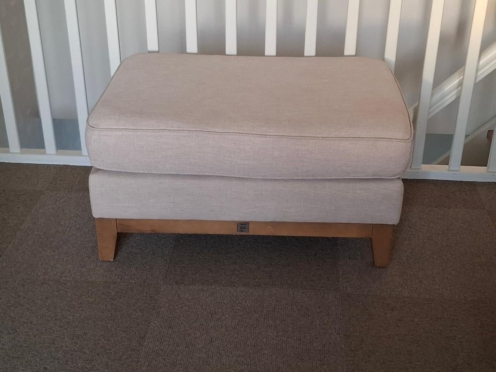 Riviera Maison hocker, Ophalen, 75 tot 100 cm, Zo goed als nieuw, Stof