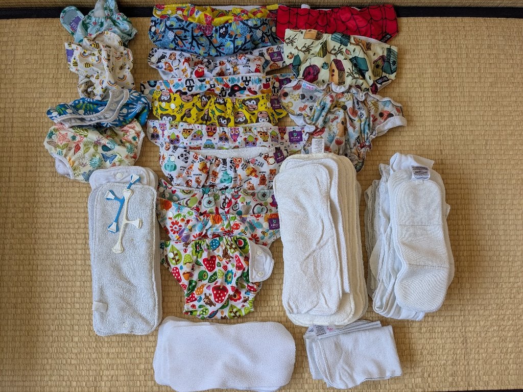 wasbaar luiers washable diapers SET, Ophalen of Verzenden, Gebruikt, Overige typen, Overige merken