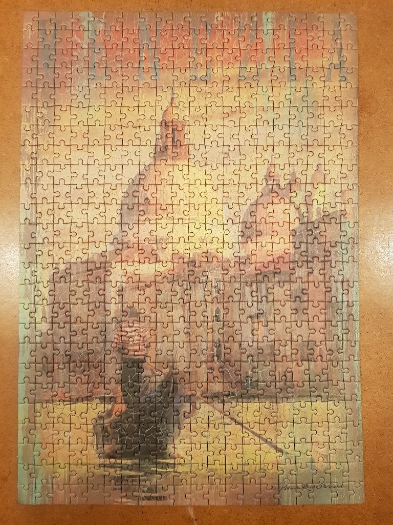 Hout look puzzel.               Venezia, italy., Ophalen of Verzenden, 500 t/m 1500 stukjes, Nieuw, Legpuzzel