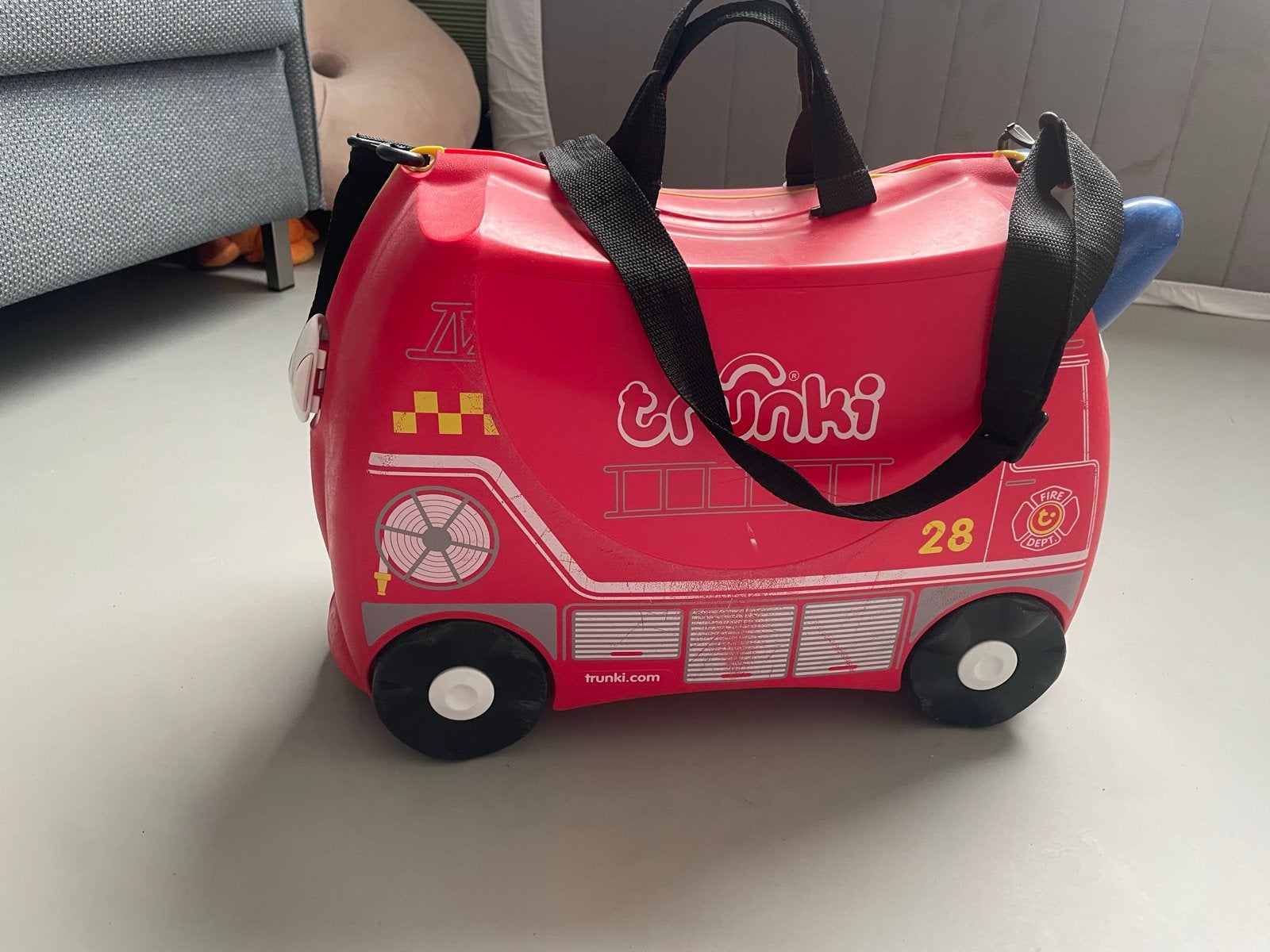Trunki brandweer koffer voor kinderen, Wieltjes, 40 tot 60 cm, Gebruikt, 20 tot 30 cm