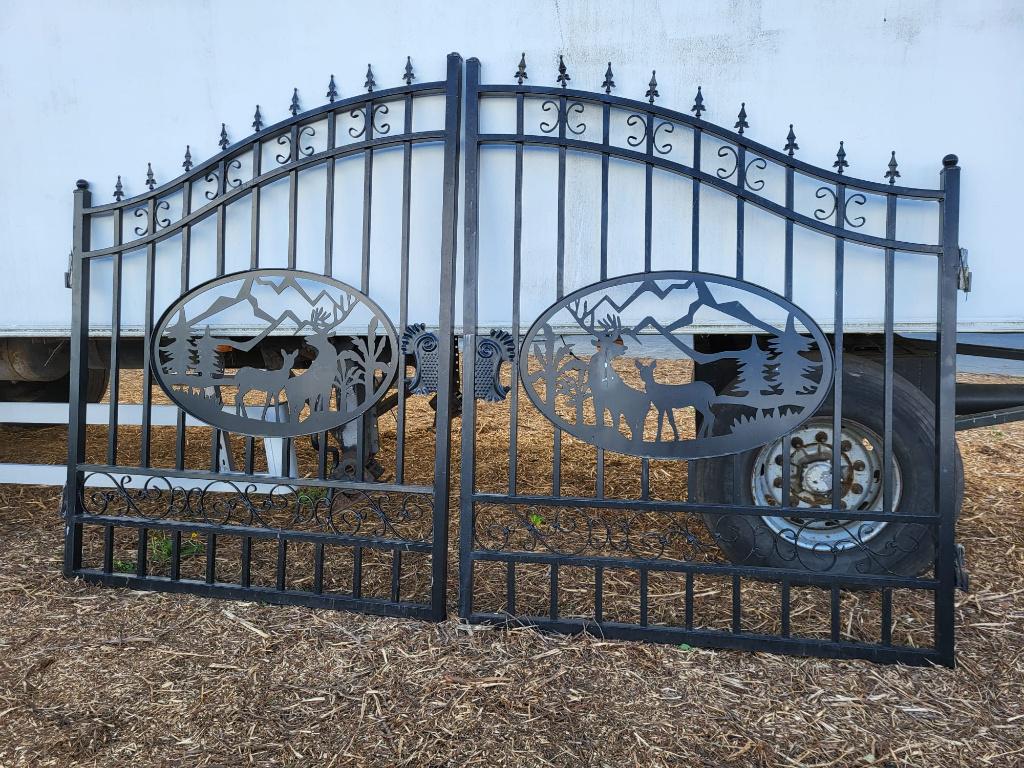 Stalen sierpoort, Tuin en Terras, Ophalen of Verzenden, Nieuw, IJzer, Sierhekwerk