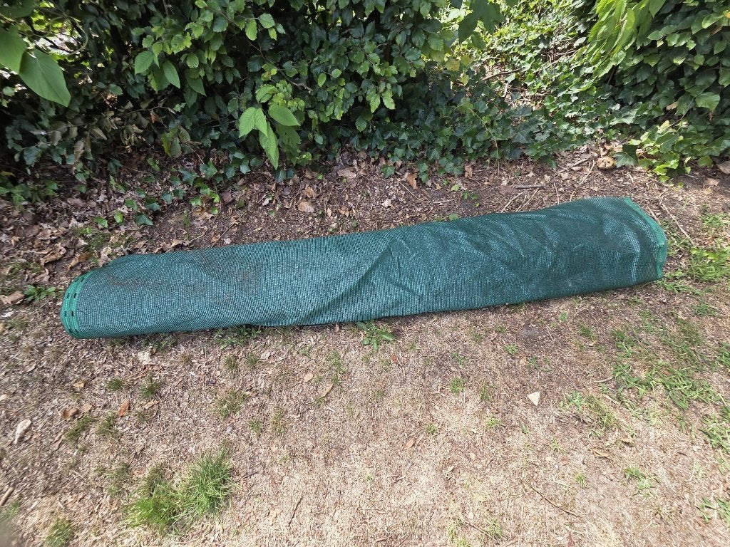 Rol groene Schaduwgaas / Winddoek / Schaduwdoek, Ophalen, Zo goed als nieuw