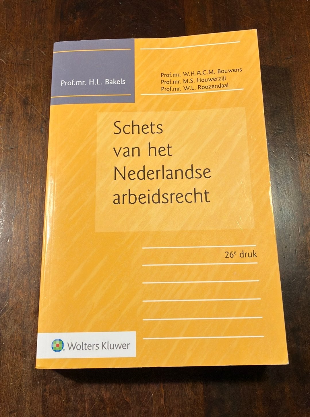 Studieboek Schets van het Nederlandse arbeidsrecht, Ophalen of Verzenden, Alpha, Zo goed als nieuw, WO