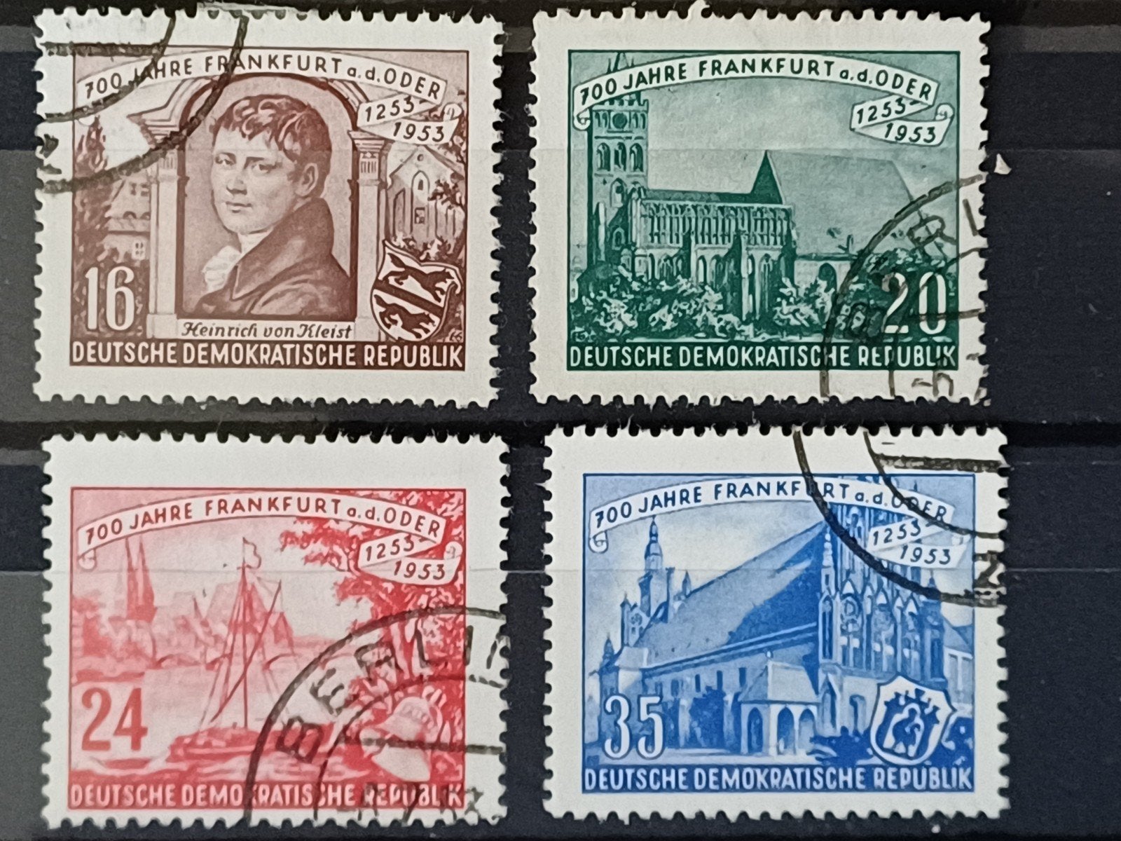 DDR 358-361 gestempeld, Ophalen of Verzenden, DDR, Gestempeld