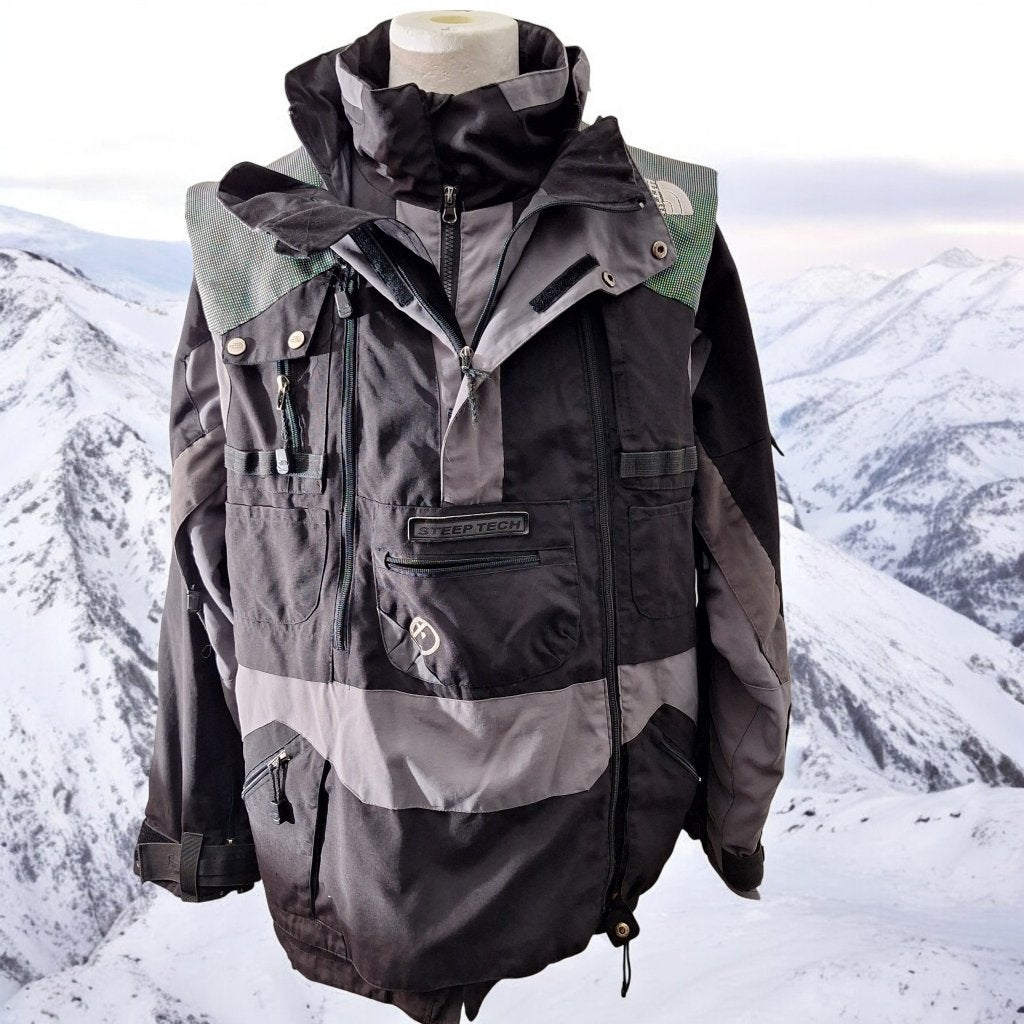 The North Face Steep Tech jas met afneembare vest, Kleding | Heren, Jassen | Winter, Maat 52/54 (L), Ophalen of Verzenden, Zo goed als nieuw