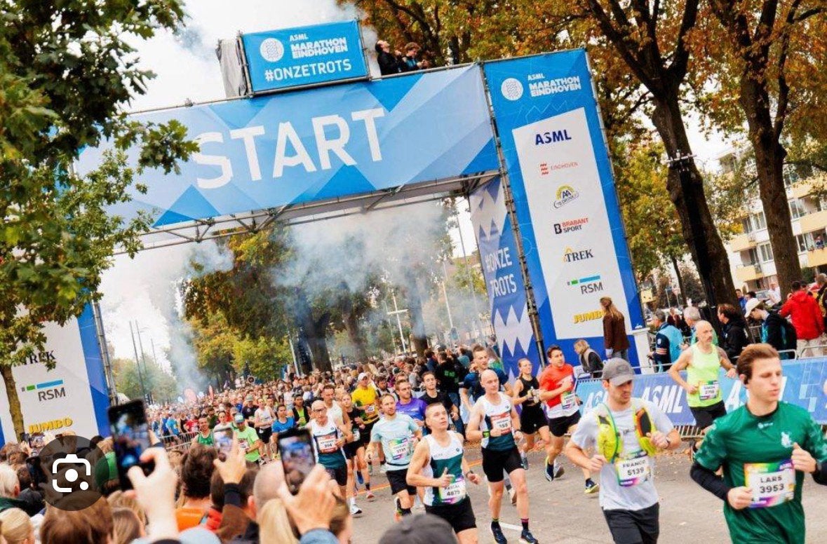 Startbewijs halve marathon eindhoven, Sport en Fitness, Loopsport en Atletiek, Ophalen of Verzenden, Nieuw, Overige typen, Overige merken